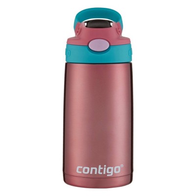 Contigo 13oz Kids Stainless Steel Water Bottle with Redesigned AutoSpout Straw Painted Pink