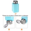 Unique Bargains Plastic Makeup Remover Nail Polish Push Down Alcohol Dispenser Bottles 6.7oz Blue - 4 of 4