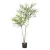 Maggift Artificial Plant Artificial Artificial Nandina Tree Indoor Outdoor for Home Office Living Room Decor, Green, 31.5"*29.5"*47.2" - 2 of 4