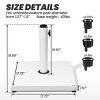 Crestlive Products Patio Umbrella Base 40lbs Outdoor Heavy Duty Square Concrete Stand Market Umbrella - 2 of 4