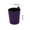 Unique Bargains Car Trash Can Portable Air Vent Rhinestone Faux Leather Trash Bin Purple 1 Pcs - 4 of 4