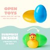 Joyfy Prefilled Easter Eggs with Rubber Ducks, Easter Egg Hunt, Kids Basket Stuffer, Classroom Exchange Gifts 24 Packs - 4 of 4
