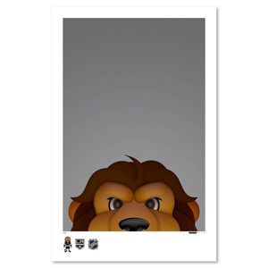 NHL Los Angeles Kings Bailey Mascot Art Poster Print - 1 of 1