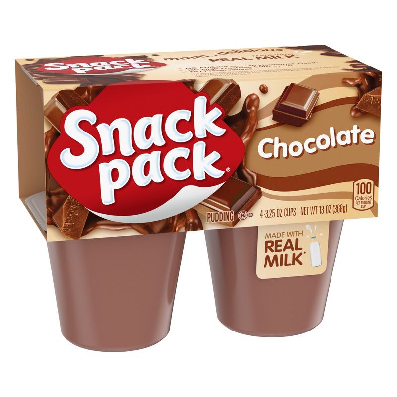 Snack Pack Chocolate Pudding - 12oz/4ct, 3 of 8