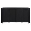 Whisen 4-Door Storage Cabinet Sideboard with Adjustable Shelves for Kitchen, Dining Room and Living Room - 3 of 4