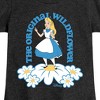 Girls' - Disney - Alice In Wonderland Fitted Short Sleeve Graphic T-Shirt - 2 of 4