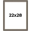 PosterPalooza | Weathered Black Picture Frame - UV Acrylic, Foam Board Backing, Hanging Hardware - 2 of 4