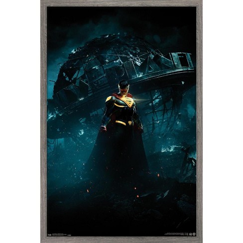 (Framed ) outlets DC superheroes / LED / wall art decoration