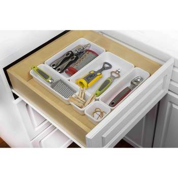 Juvale Kitchen Drawer Organizer with Removable Dividers - Silverware Organizer - Cabinet Organizer for Utensils and Cutlery 