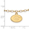 Black Bow Jewelry 14k Yellow Gold Plated Sterling Silver Georgia Bulldogs NCAA Anklet 9 Inch - 2 of 4
