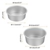 Unique Bargains Aluminum Alloy Nonstick Removable Bottom High Temperature Resistant Round Cake Pan 1 Set - 2 of 4