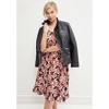 ellos Plus Size Empire V-Neck Ruffled Dress - 4 of 4