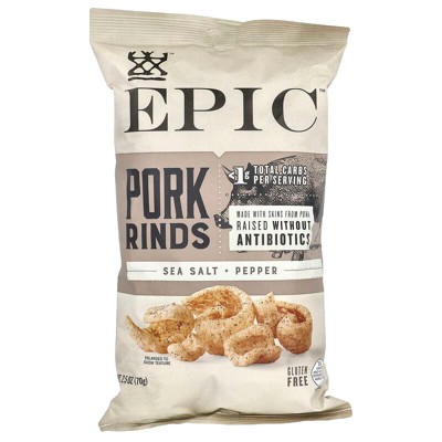 Epic Bar, Pork Rinds, Sea Salt & Pepper, 2.5 oz