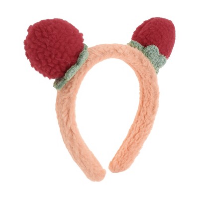 Unique Bargains Girl's Classic Strawberry Headbands 7.87"x8.27"x0.79" 1 Pc