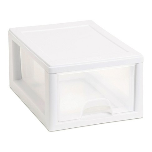 Sterilite 27 Qt (4 Pk) & 16 Qt (6 Pk) Stackable Plastic Storage Drawer  Container & Reviews