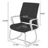 JUJABU Minimalist Modern Office Chair with Metal Frame, Soft Comfort, Home & Office Friendly - 2 of 4
