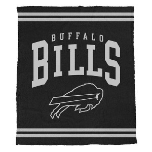 NFL Buffalo Bills Midnight Logo Cozy Knit Blanket - 1 of 2