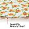 Collections Etc Collections Etc. Patterned Fitted Table Cover with Soft Flannel Backing and Durable Wipe-Clean Vinyl Construction - 3 of 4