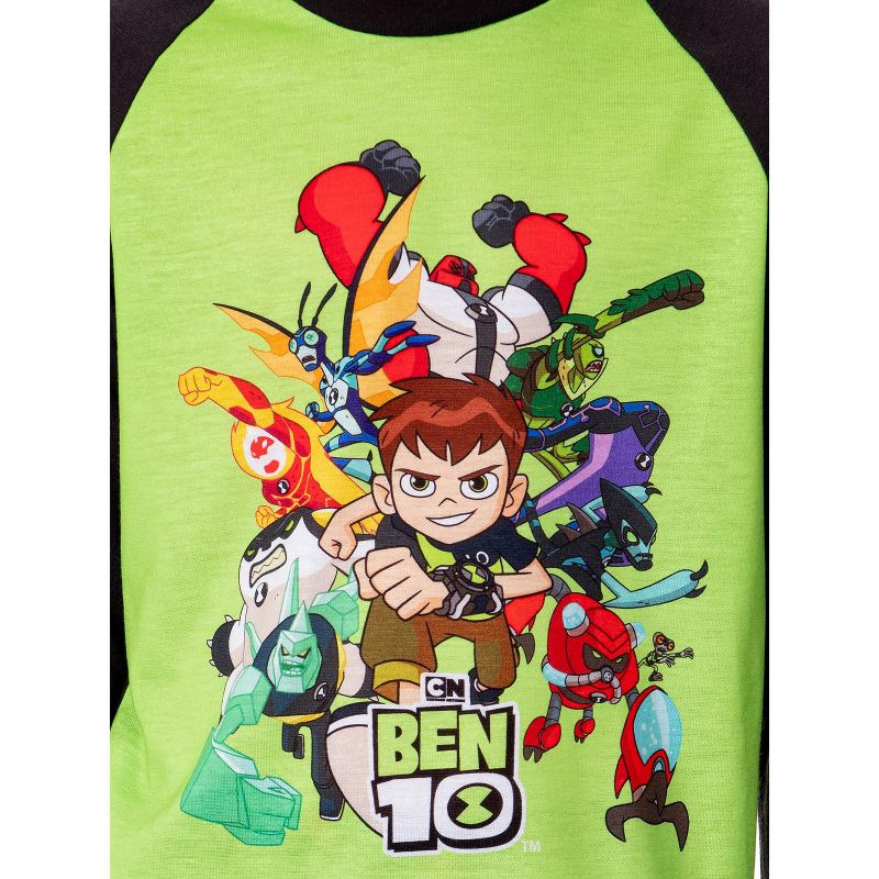 Ben 10 Boys' Cartoon TV Series Omnitrix Characters Aliens Pajama Set Multicolored, 3 of 5