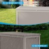Okak 260 Gallon UV-Protected Deck Box, Outdoor Storage Cabinet with Lockable Lid, Patio Storage Box for Garden Tools, Outdoor Furniture - 3 of 4