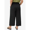 ellos Women's Plus Size Cropped Soft Pants - 3 of 4