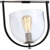 Artcraft Lighting Cheshire 1 - Light Semi-Flush Mount in  Black/Nickel - 4 of 4