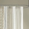 LunaLulinlk Cotton Printed Shower Curtain with Chenille - 4 of 4