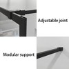 Lirago 46x72" Black Aluminum Frame Shower Screen Panel for Walk-in Wet Room Tempered Glass Doorless Shower Enclosure with Adjustable Wall Bar - 3 of 4