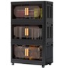 Lyngins Folding Storage Cabinet with Magnetic Door,Bathroom Cabinet with Wheels for Living Room,Bathroom - 4 of 4