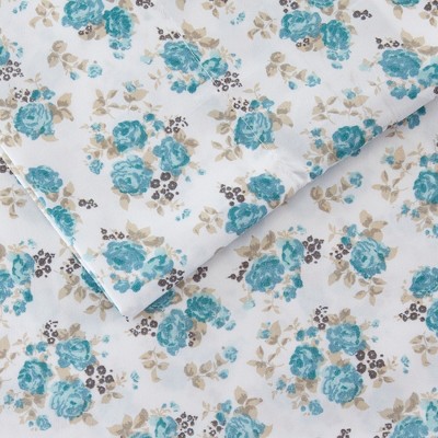Forever Roses Twin Microfiber 3-Piece Sheet Set