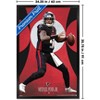 Trends International NFL Atlanta Falcons - Michael Penix Jr. 25 Framed Wall Poster Prints - 3 of 4