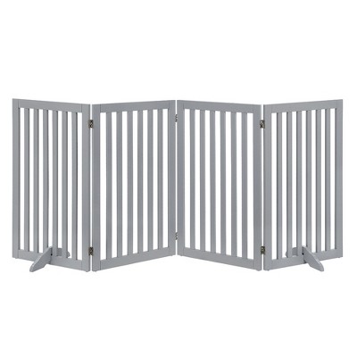 unipaws Classic Indoor Dog Gate Wooden Pet Safety Gate