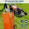 Fuel Caddy,Fuel Storage Tank with Manual Transfer Pump,Gasoline Diesel Fuel Container for Cars, Lawn Mowers, ATVs, Boats, More, Orange - 4 of 4