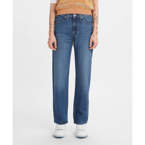 Levi's® Women's Mid-rise '94 Baggy Straight Jeans - Indigo Worn In 28 :  Target