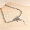 SOHI Women's Crystal Silver The Bijou Papillon Collar Necklace - 3 of 4