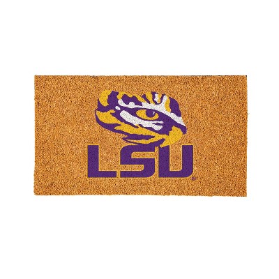 EvergreenNCAALSU Tigers Logo Natural Coir 28 x 16 Inches Indoor Outdoor Doormat