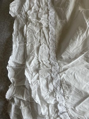 Lush Décor 3pc Full/queen Ella Ruffle Duvet Bedding Set White : Target