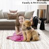 Rug Machine Washable,  Rug Non Slip Small Bedroom, Rug Low Pile Throw Rug, for Dining Room Living Room, Geometric Area Rug Entryway Rug - 4 of 4