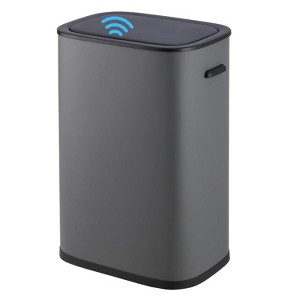 14.5 Gallon/55L Automatic Motion Sensor Trash Can with Soft-Close Lid & Handle, Stainless Steel Touchless Waste Bin - 1 of 4