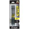 Pilot G2 Premium Retractable Gel Ink Pen Refillable Black Ink .7mm 2/Pack 31031 - 2 of 3