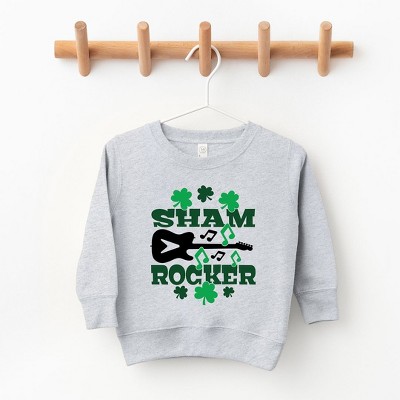 The Juniper Shop Shamrock Rocker Toddler Graphic Sweatshirt