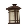 Chloe Lighting Franks Transitional 1 Light Rubbed Bronze Outdoor Wall Sconce 12" Height - 3 of 4
