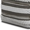 NicBex Handwoven Pouf Ottoman, Modern Home Decor Multi-Functional Footstool, Stylish Striped Design for Living Room, or Nursery - 4 of 4