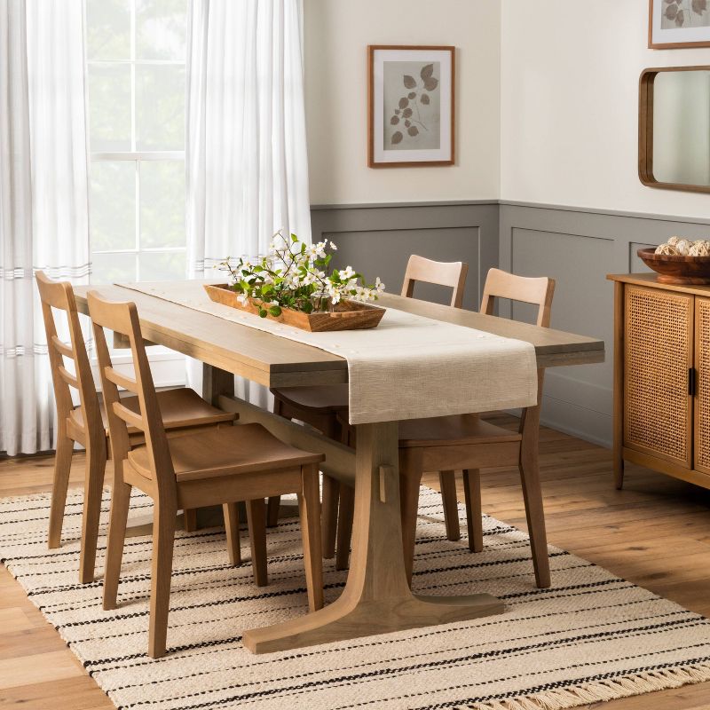 Pedestal Wood Dining Table - Natural - Hearth &#38; Hand&#8482; with Magnolia, 3 of 15