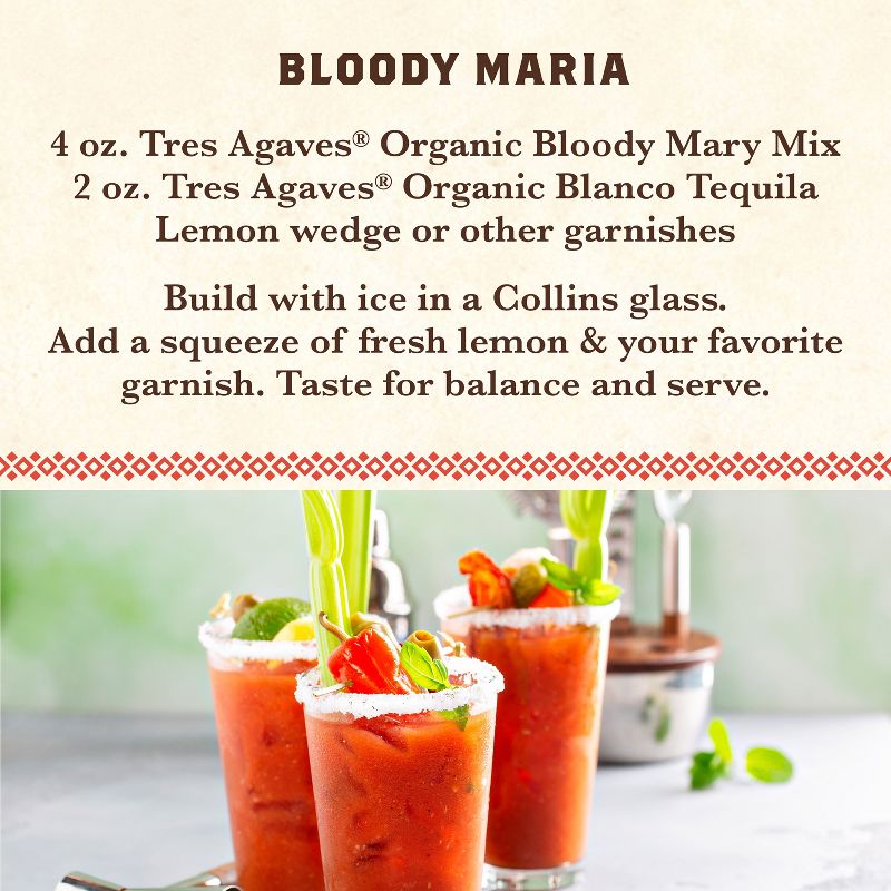 Tres Agaves Organic Bloody Maria Mix - 1L Bottle, 6 of 8