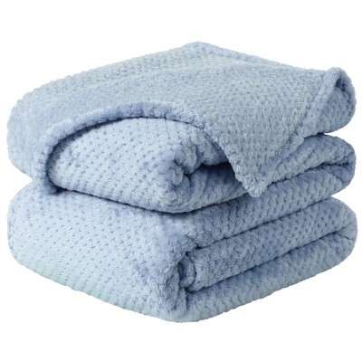 PiccoCasa Soft Warm Flannel Fleece Fuzzy Plush Lightweight Microfiber Bed Blanket