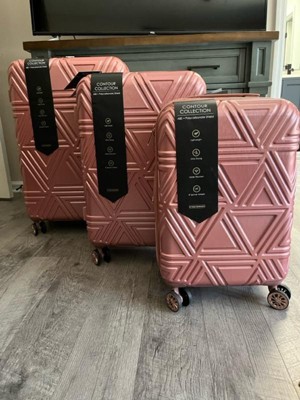 Badgley Mischka Snakeskin 3-Piece Expandable Luggage Set - 20454924