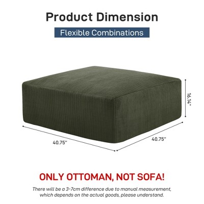 Gericco 113" Boneless Sectional Cloud Couch Sofa Bed for Living Room, Modular Modern Lounge 3 Seater Couches with Chaise, No Assemble