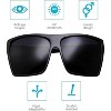 grinderPUNCH Kids Nerd Glasses Clear Lens Geek Fake for Costume Children's (Age 3-10) Black - 3 of 4