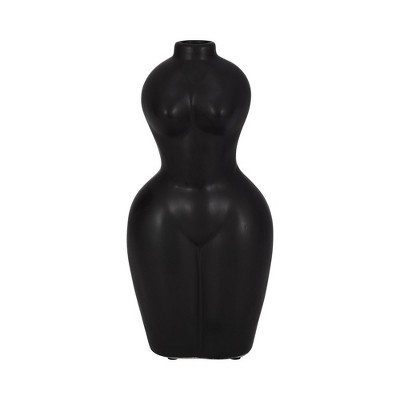 Sagebrook Home 12" Dolomite Torso Vase - Contemporary Modern Woman Body Form Decorative Vase